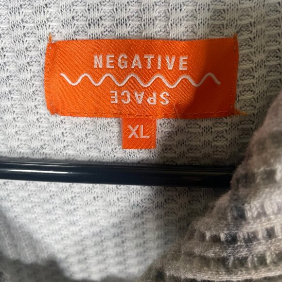 Negative Space Full Zip Camo Waffle Knit Hoodie Mens XL Sweashirt New NWT - Picture 2 of 6